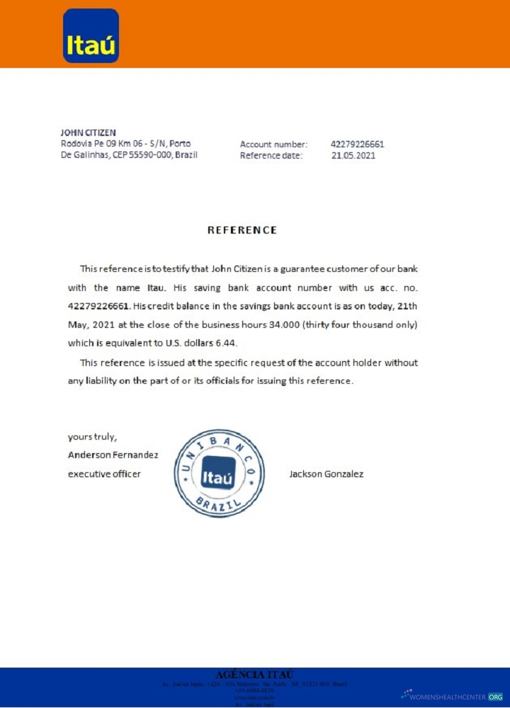 Download Brazil Itau reference Photoshop template